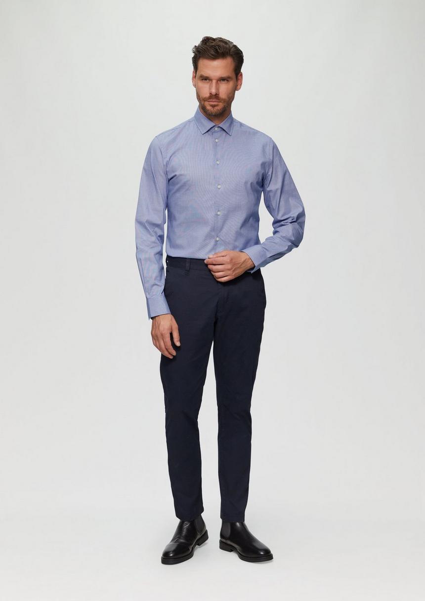 S.Oliver Tailored Fit: Hemd Aus Baumwollstretch