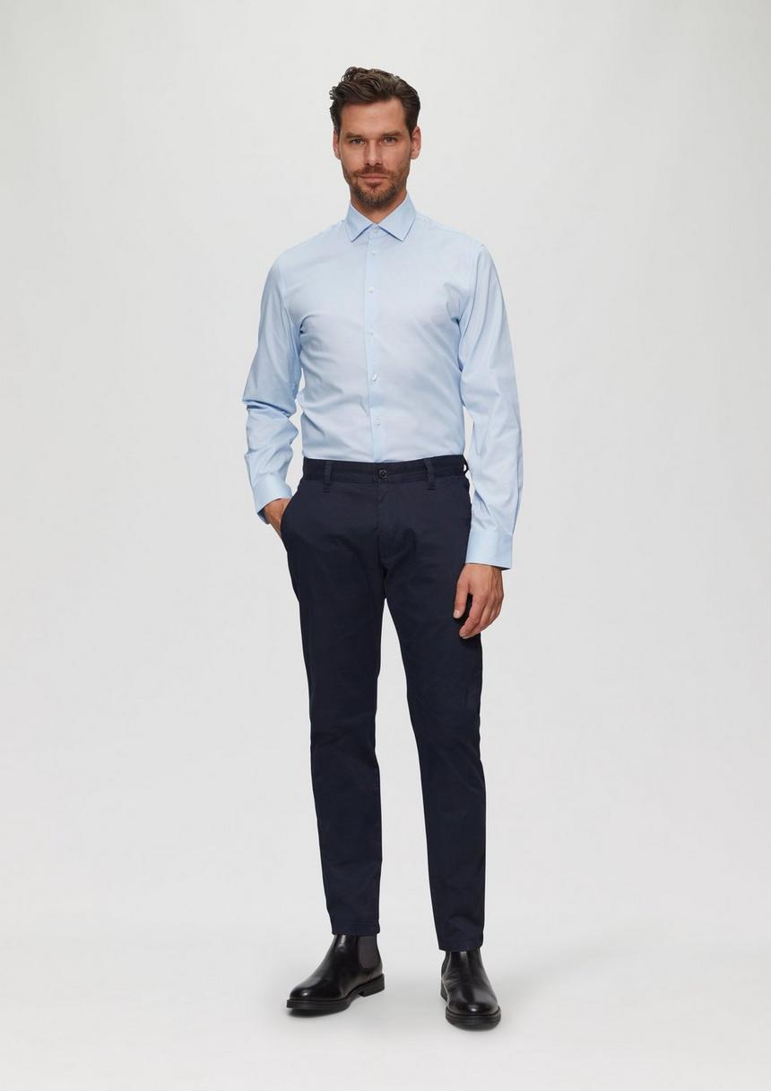 S.Oliver Tailored Fit: Hemd Aus Baumwollstretch