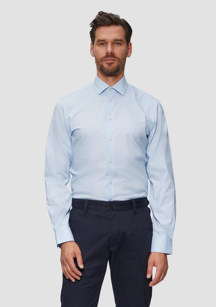 S.Oliver Tailored Fit: Hemd aus Baumwollstretch