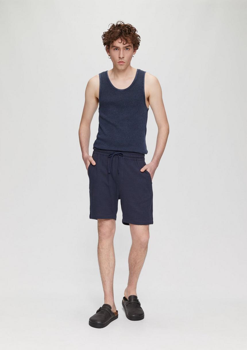 S.Oliver Tanktop Mit Rippstruktur Und Rippblende