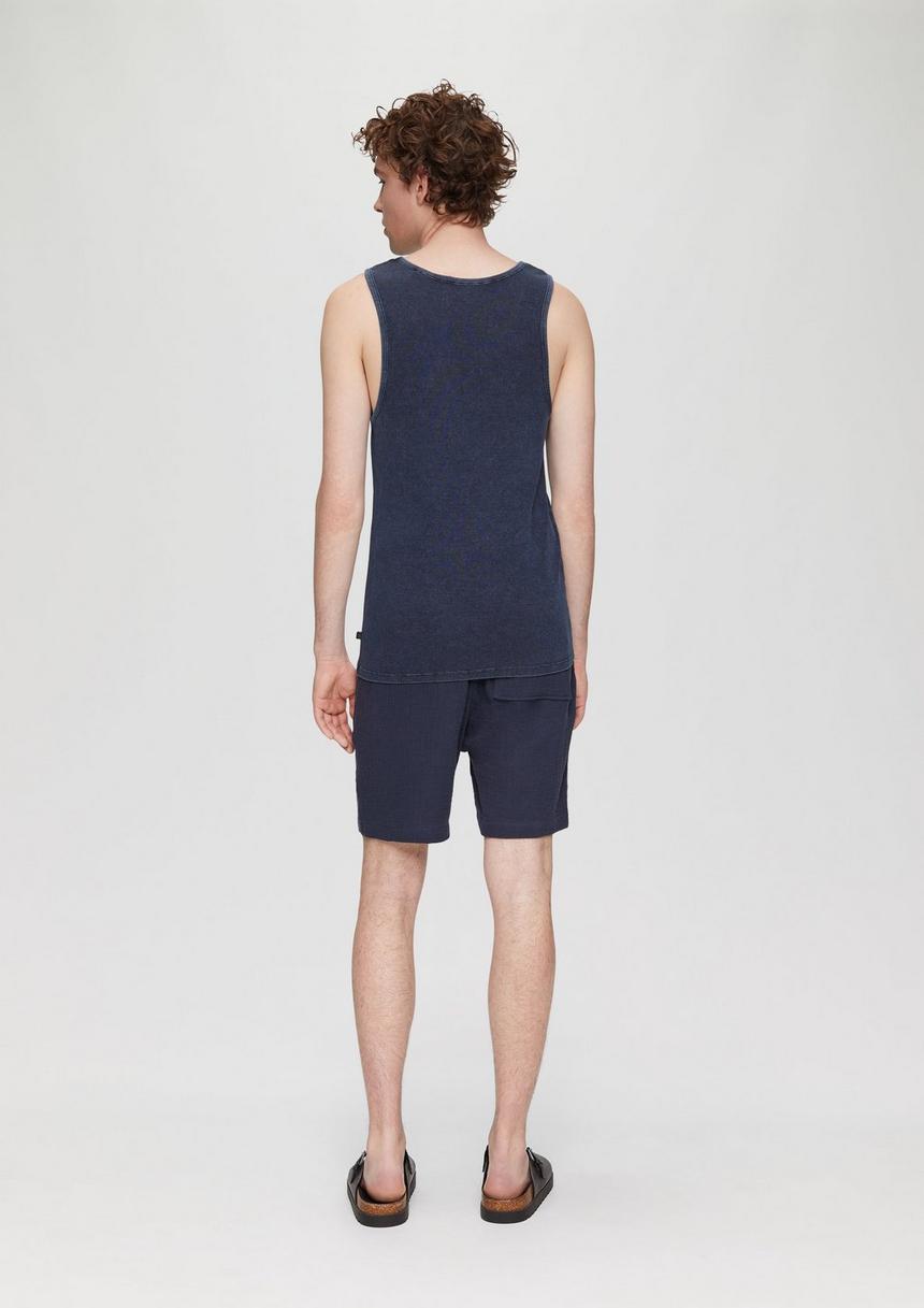 S.Oliver Tanktop Mit Rippstruktur Und Rippblende