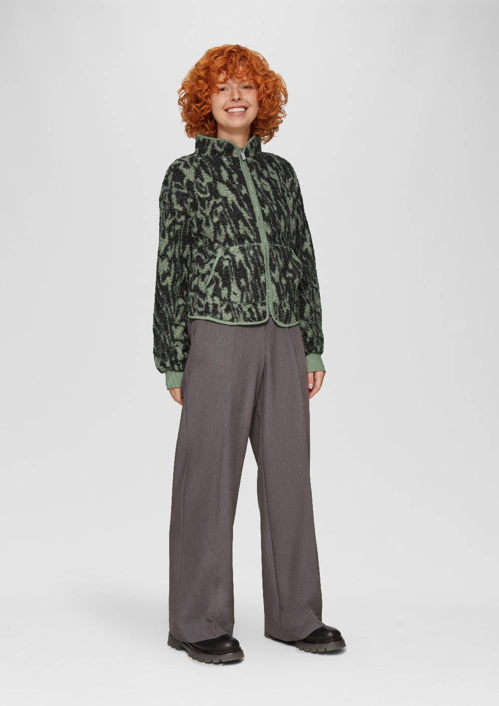 S.Oliver Teddyjacke Mit All-over-Print