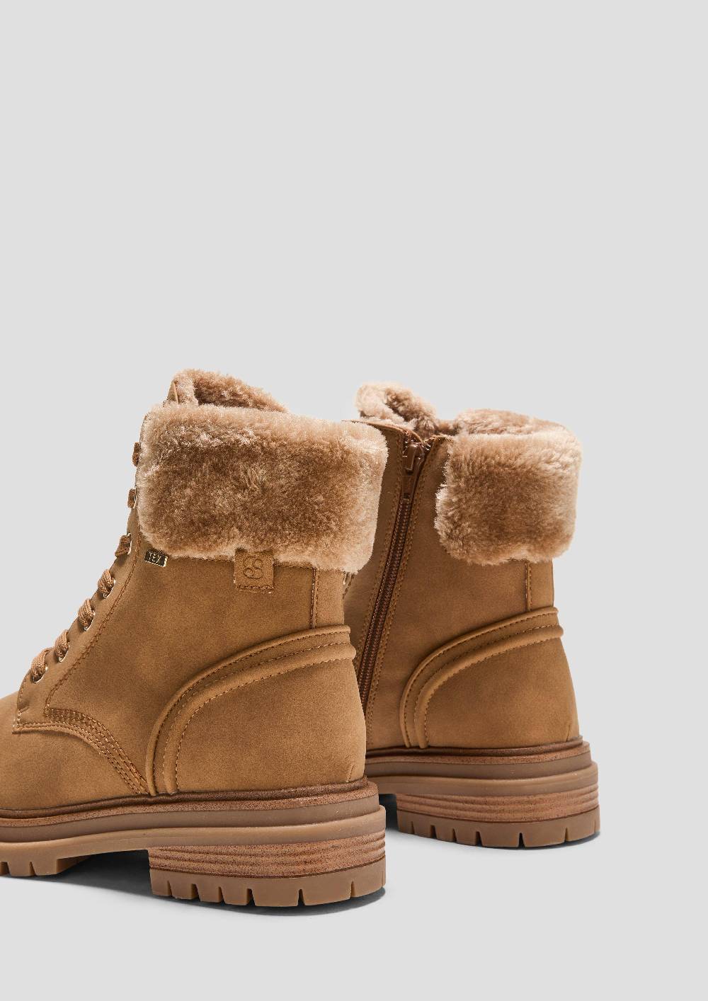 S.Oliver Tex-Stiefel Mit Kunstfell-Applikation