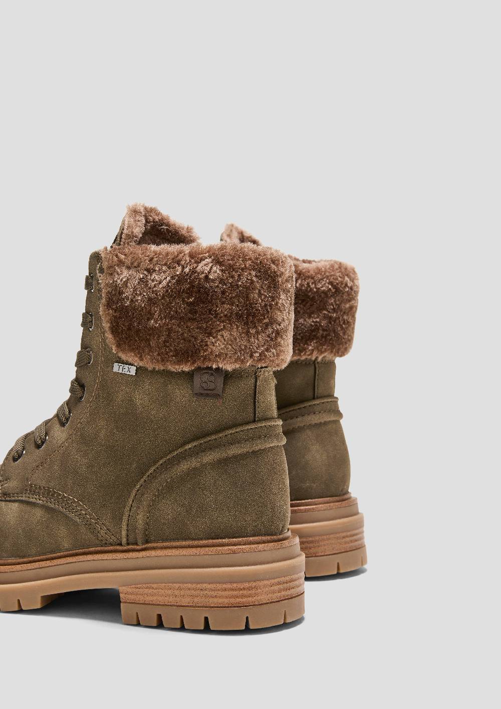 S.Oliver Tex-Stiefel Mit Kunstfell-Applikation