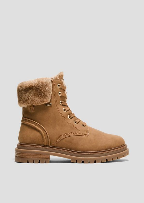 S.Oliver Tex-Stiefel mit Kunstfell-Applikation