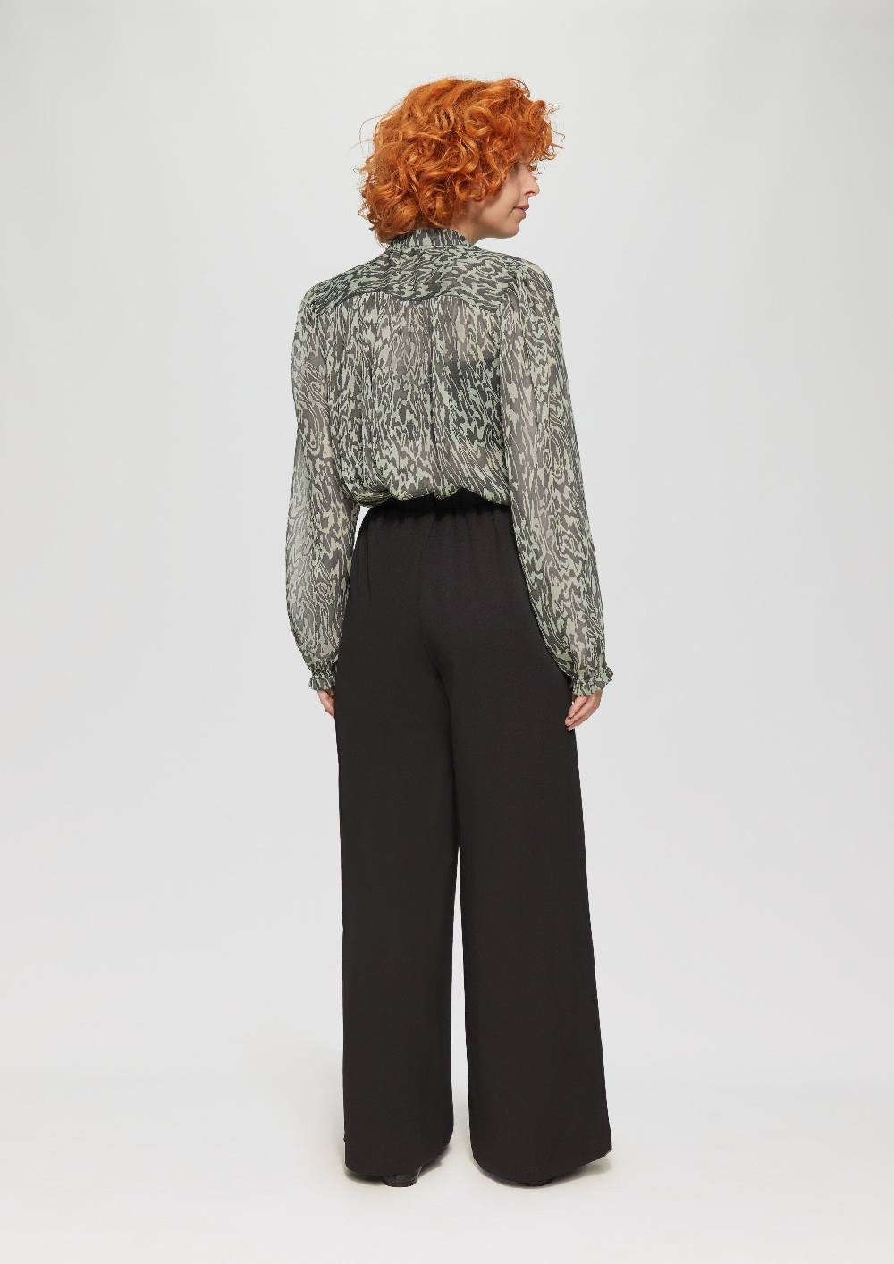 S.Oliver Transparente Bluse Mit All-over-Print