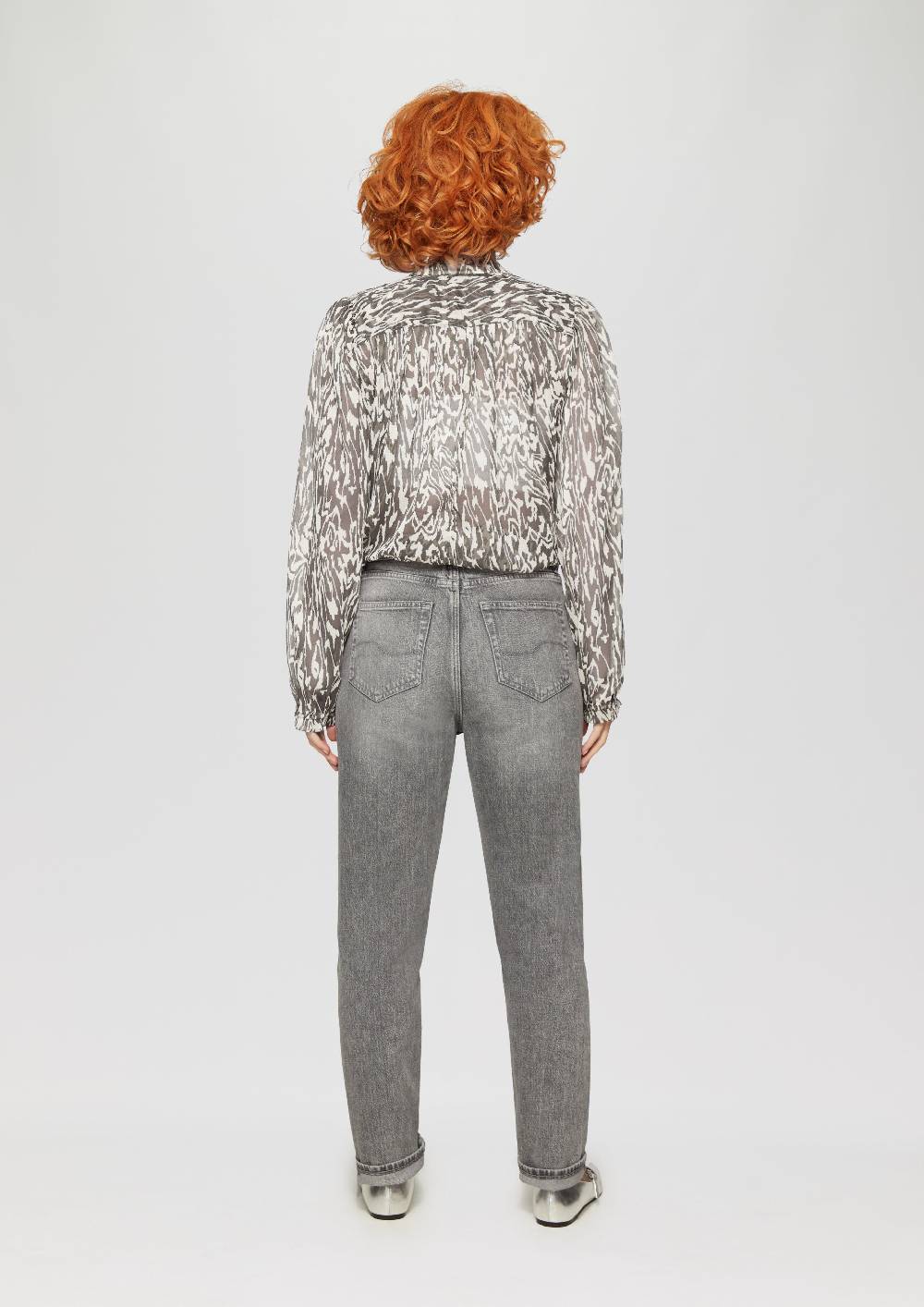 S.Oliver Transparente Bluse Mit All-over-Print