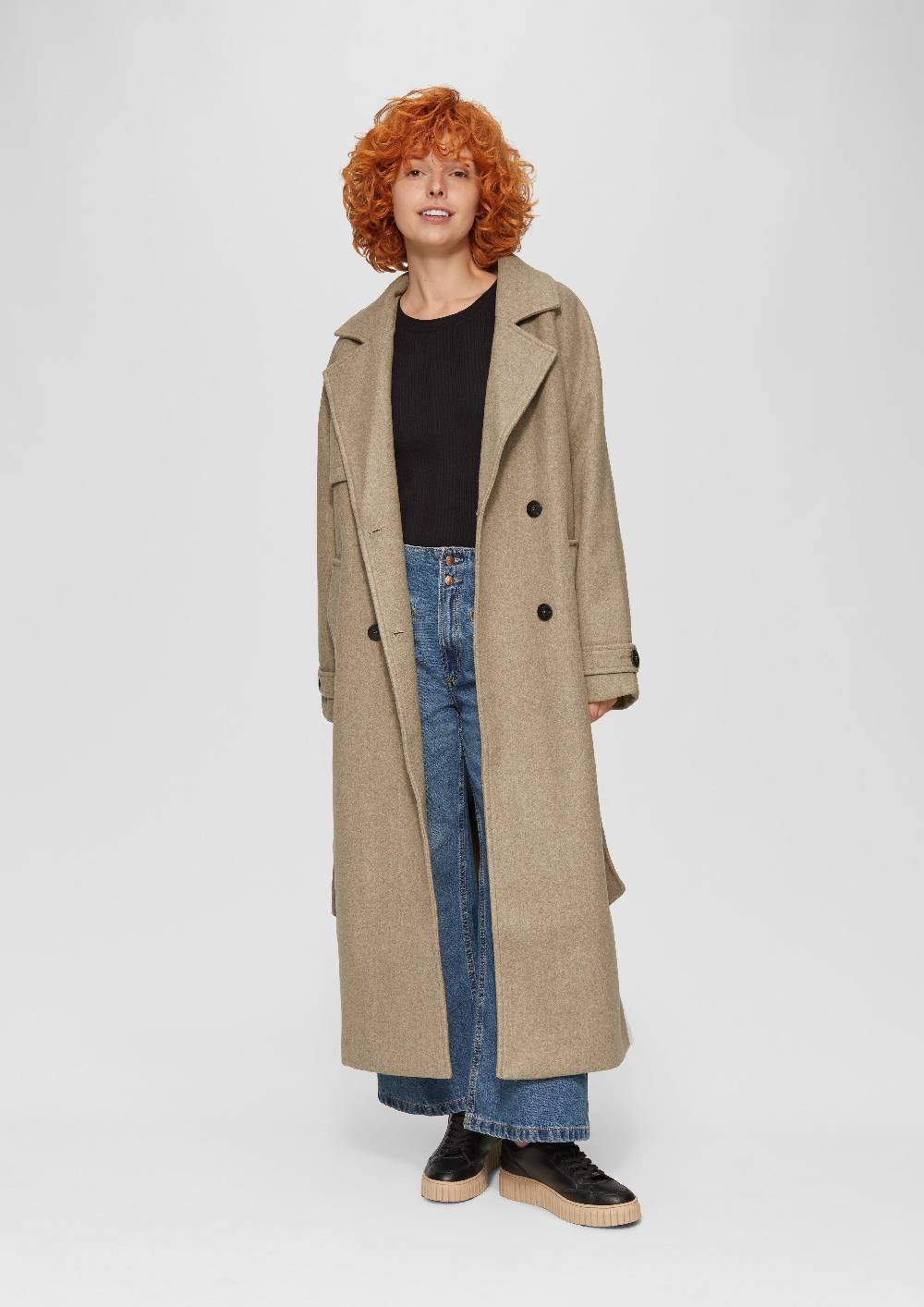 S.Oliver Trenchcoat In Wolloptik