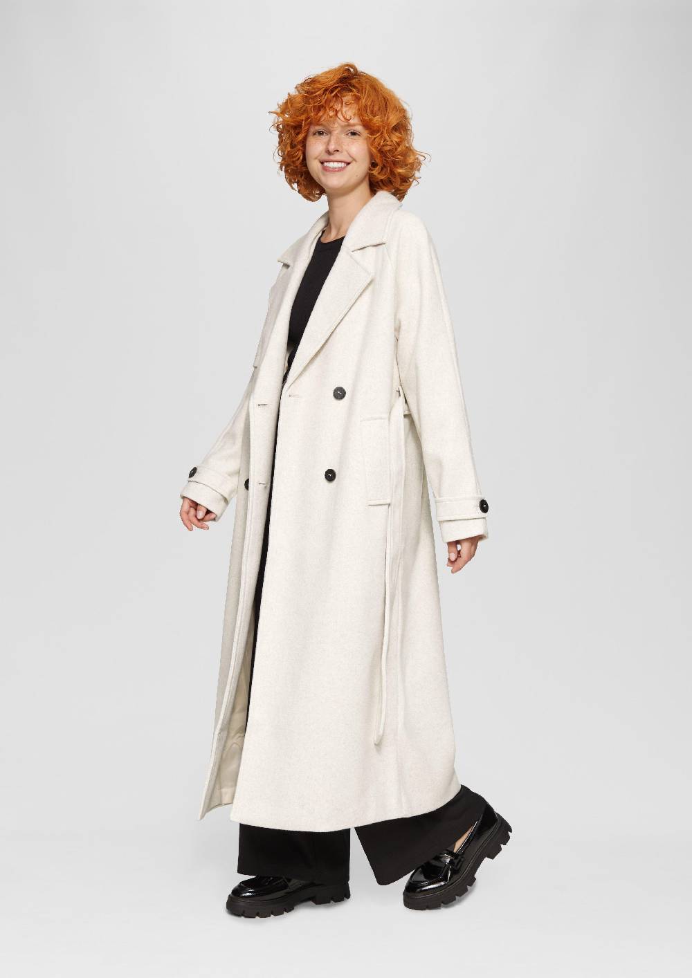 S.Oliver Trenchcoat In Wolloptik