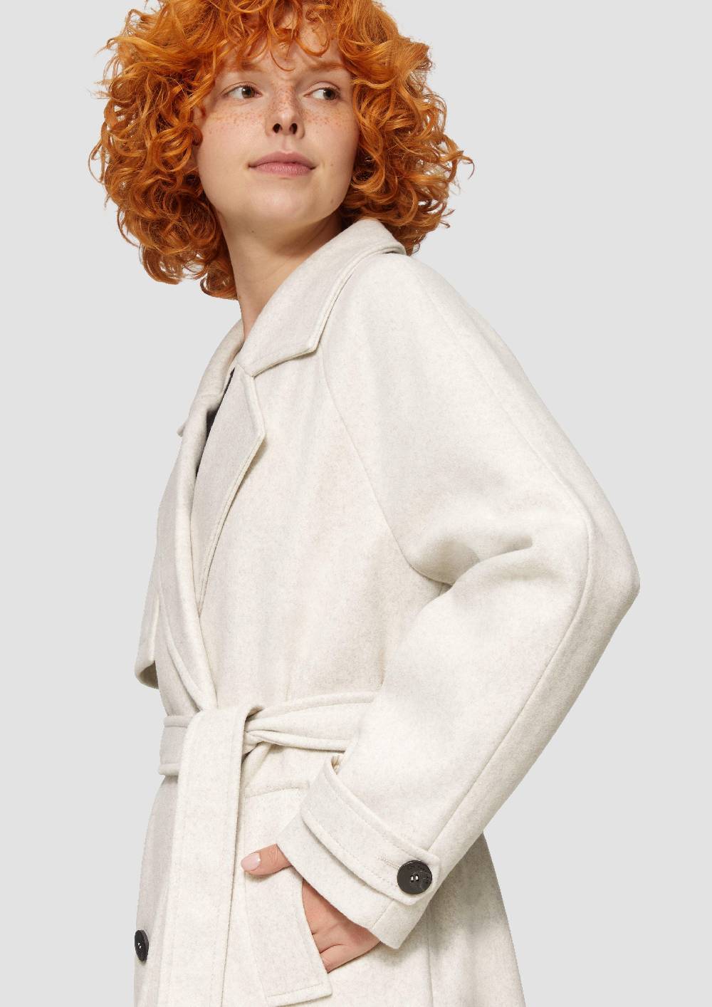 S.Oliver Trenchcoat In Wolloptik