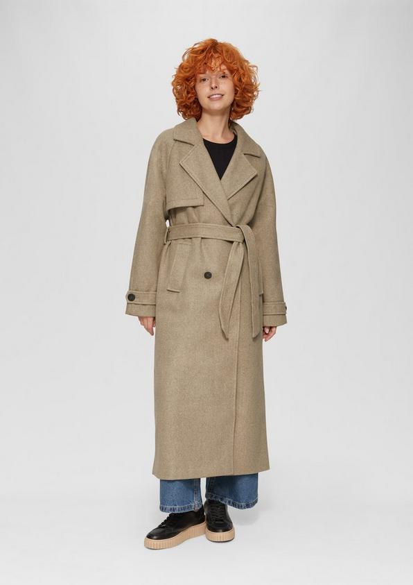 S.Oliver Trenchcoat in Wolloptik