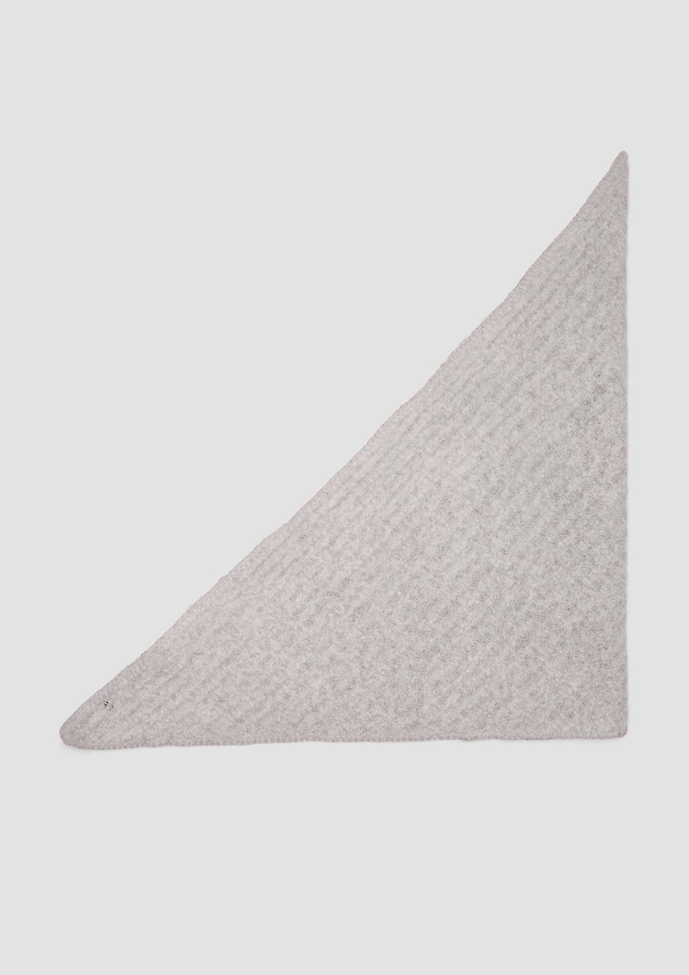 S.Oliver Triangel-Schal Mit Strickmuster