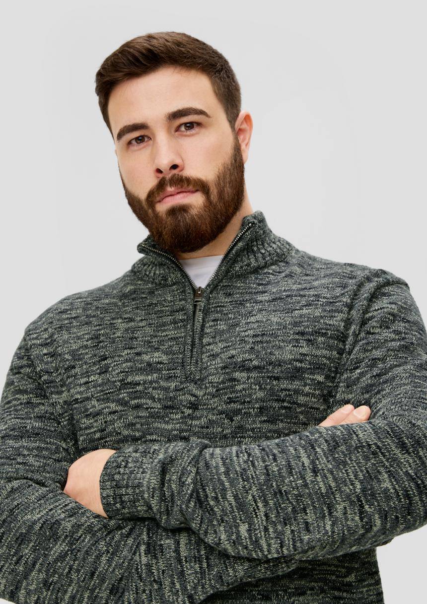 S.Oliver Troyer-Pullover Aus Moulinegarn