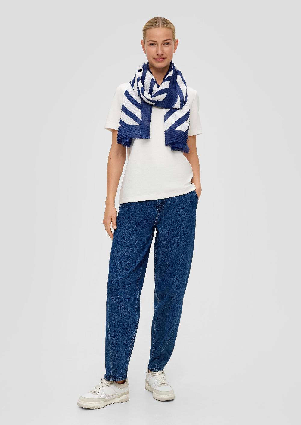 S.Oliver Tuch Mit Plisseefalten