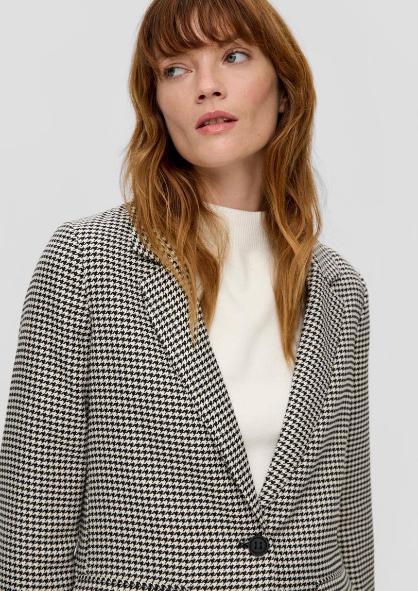 S.Oliver Twill-Blazer Mit Viskose