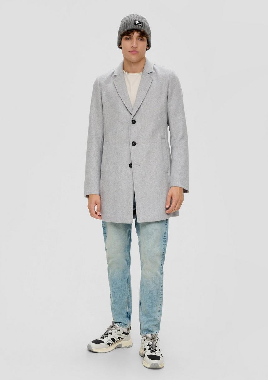 S.Oliver Twill-Mantel Aus Wollmix