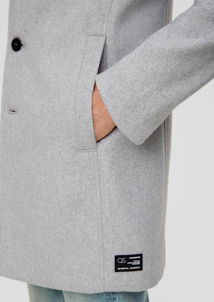 S.Oliver Twill-Mantel Aus Wollmix