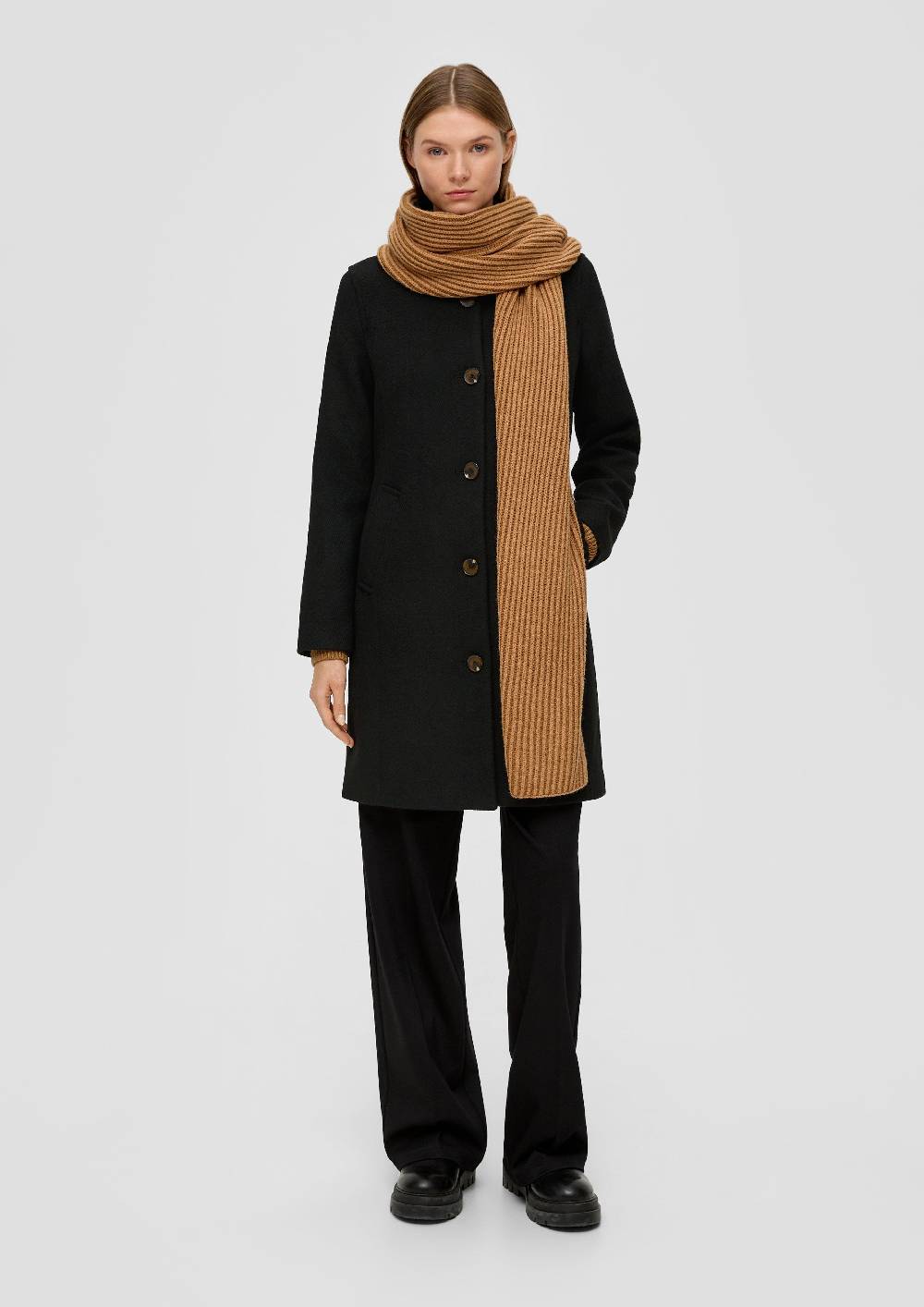 S.Oliver Twillmantel Mit Stehkragen