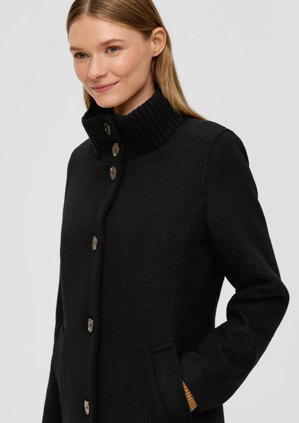 S.Oliver Twillmantel Mit Stehkragen