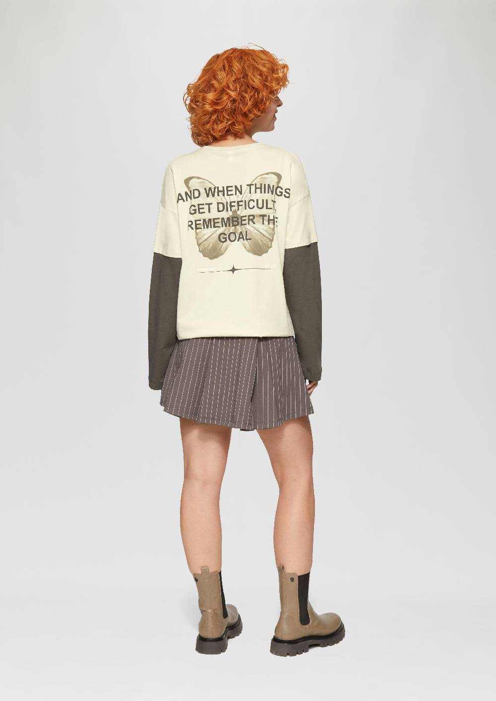 S.Oliver Two-Layer-Longsleeve Mit Print