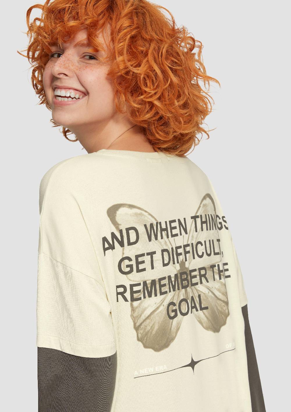 S.Oliver Two-Layer-Longsleeve Mit Print