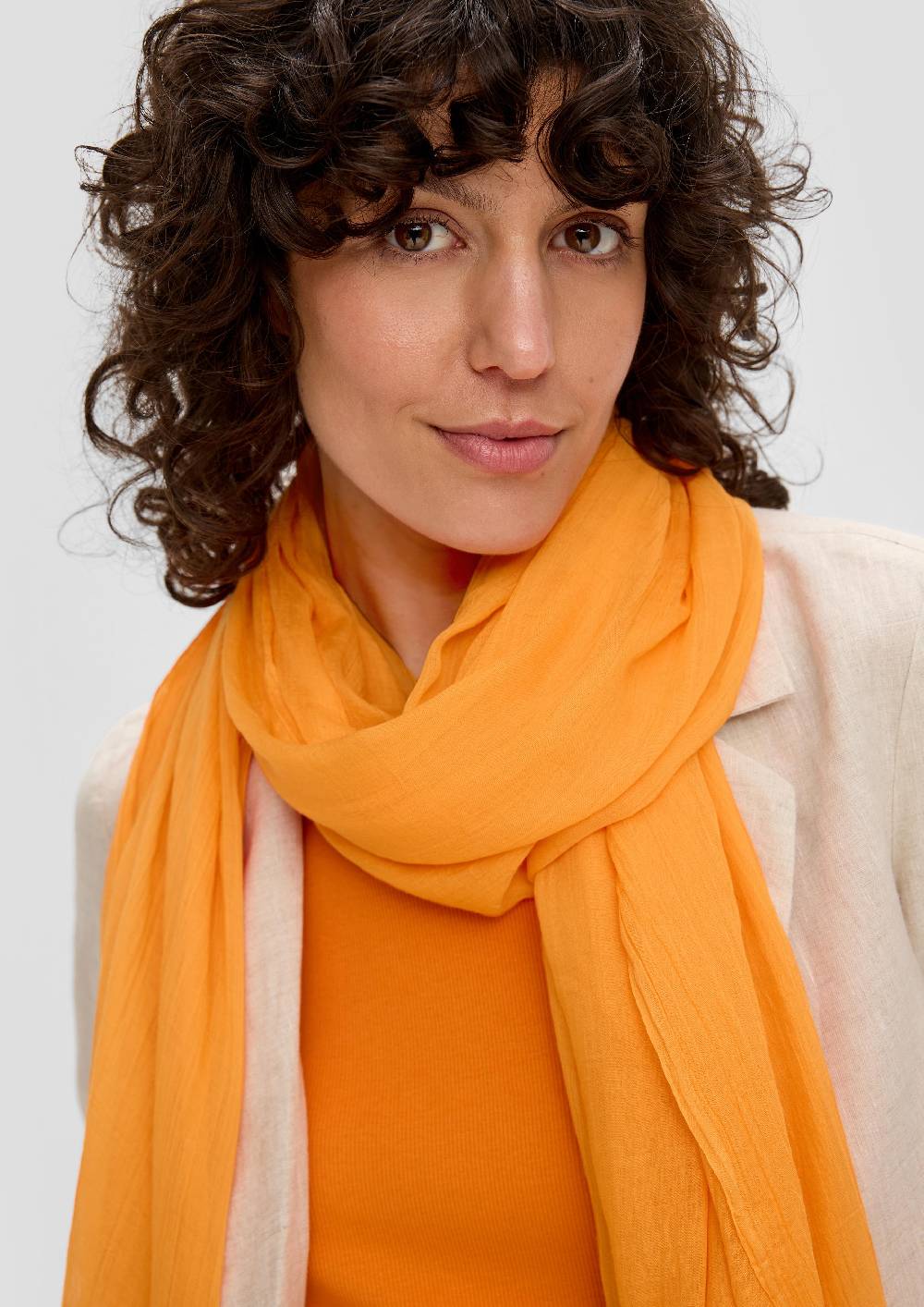 S.Oliver Unifarbener Schal Aus Leichtem Polyester