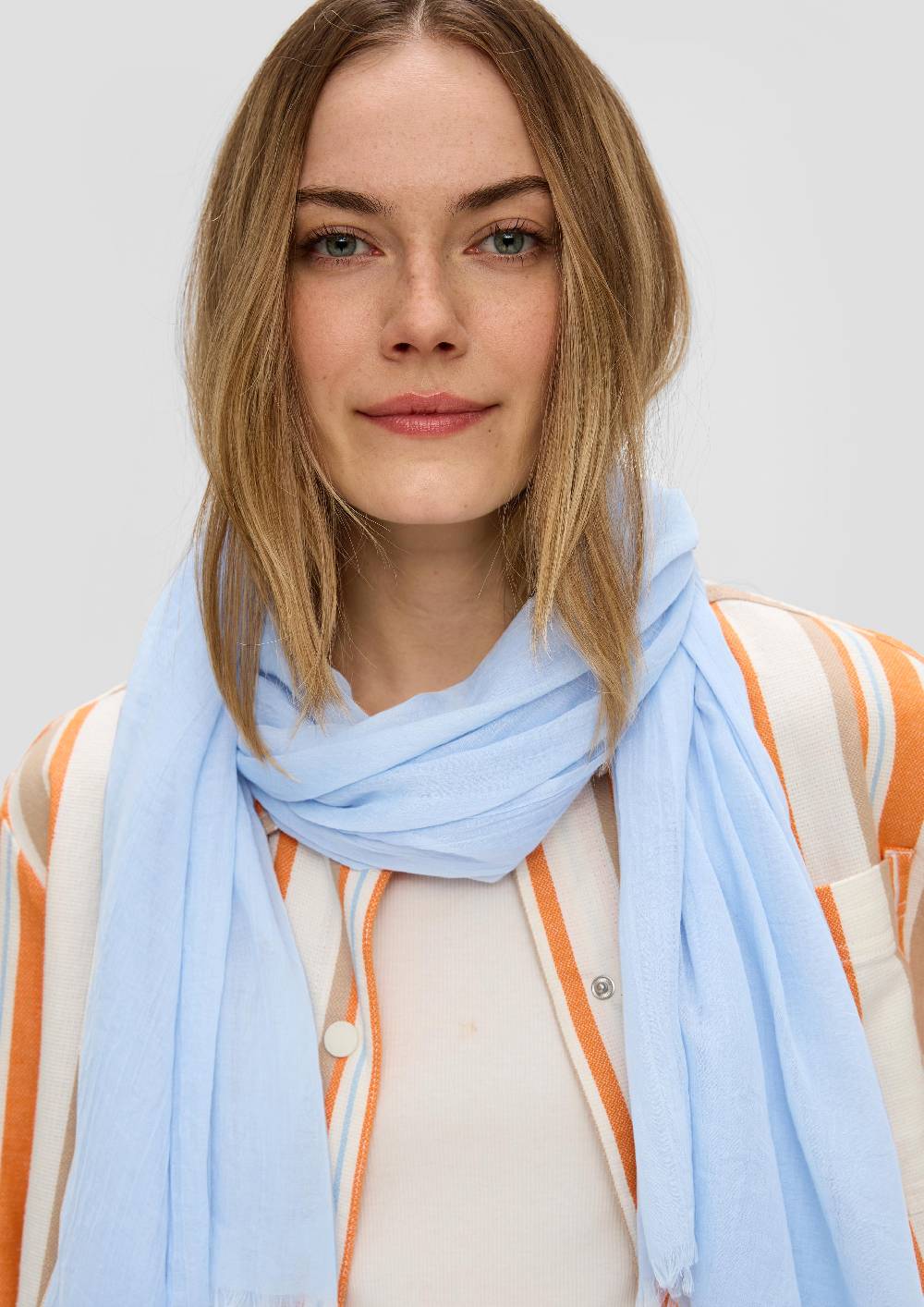 S.Oliver Unifarbener Schal Aus Leichtem Polyester