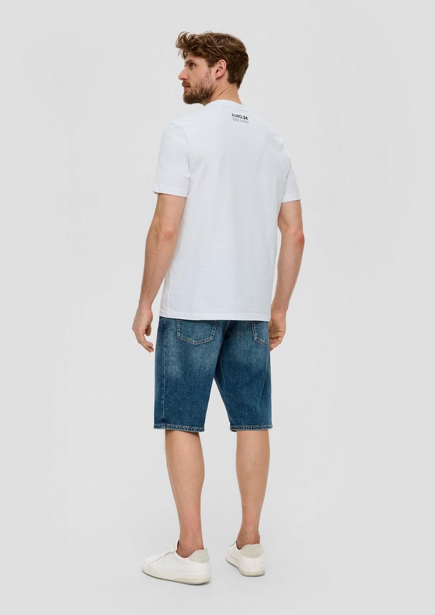S.Oliver Unisex Baumwoll-T-Shirt Mit EM-Print