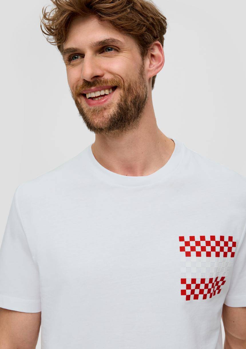 S.Oliver Unisex Baumwoll-T-Shirt Mit EM-Print