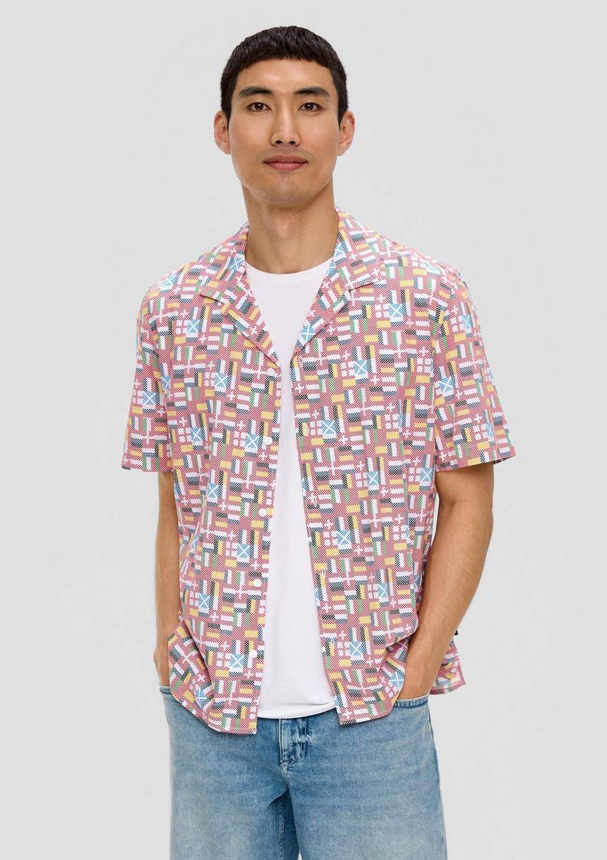 S.Oliver Unisex Kurzarmhemd mit EM-Print