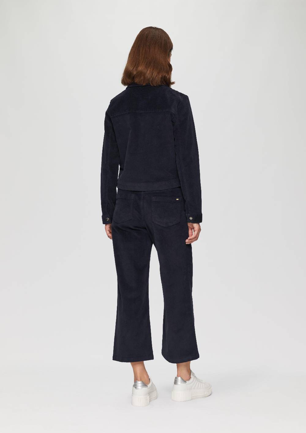 S.Oliver Verkürzte Cordjacke Mit Druckknöpfen