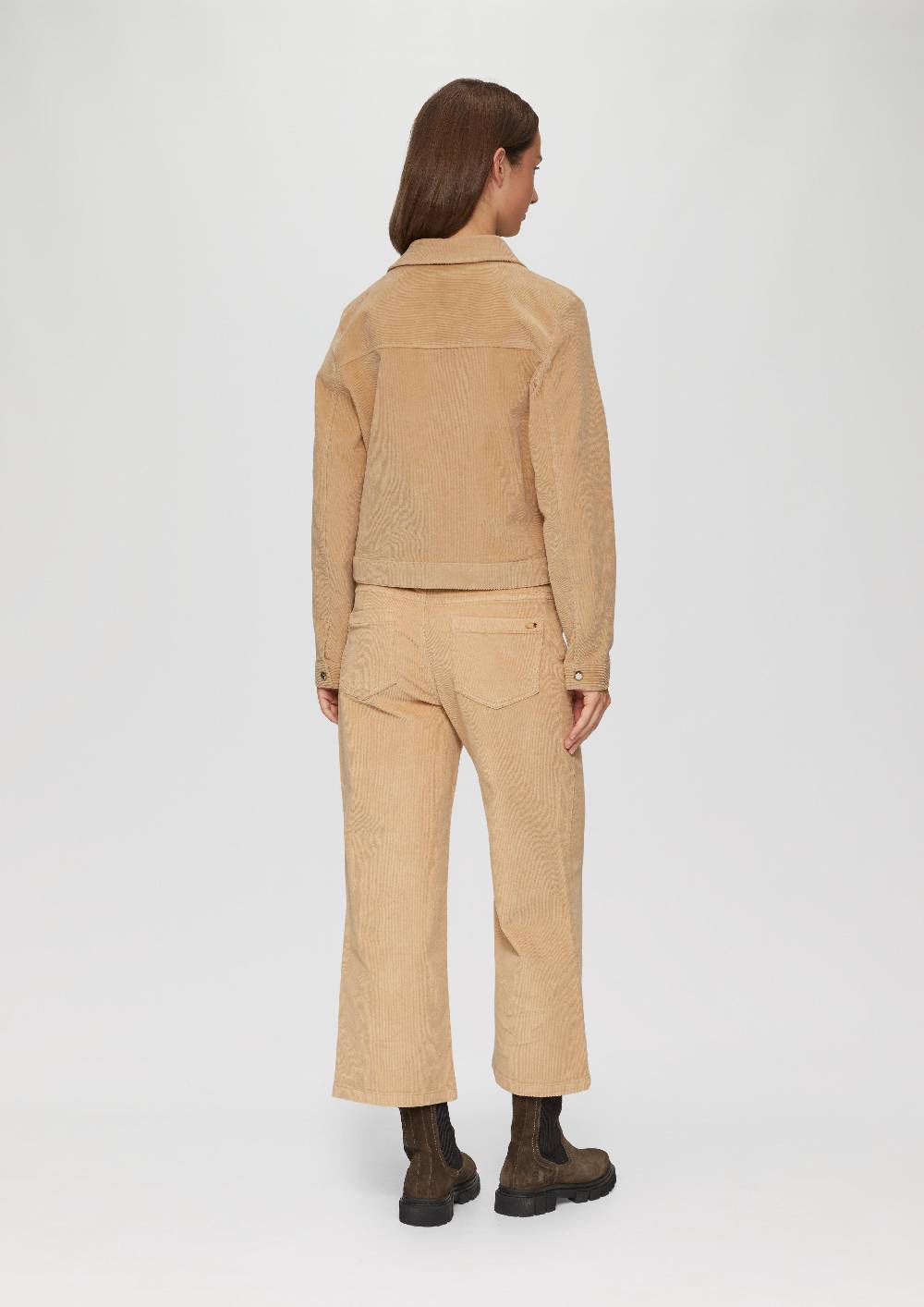 S.Oliver Verkürzte Cordjacke Mit Druckknöpfen