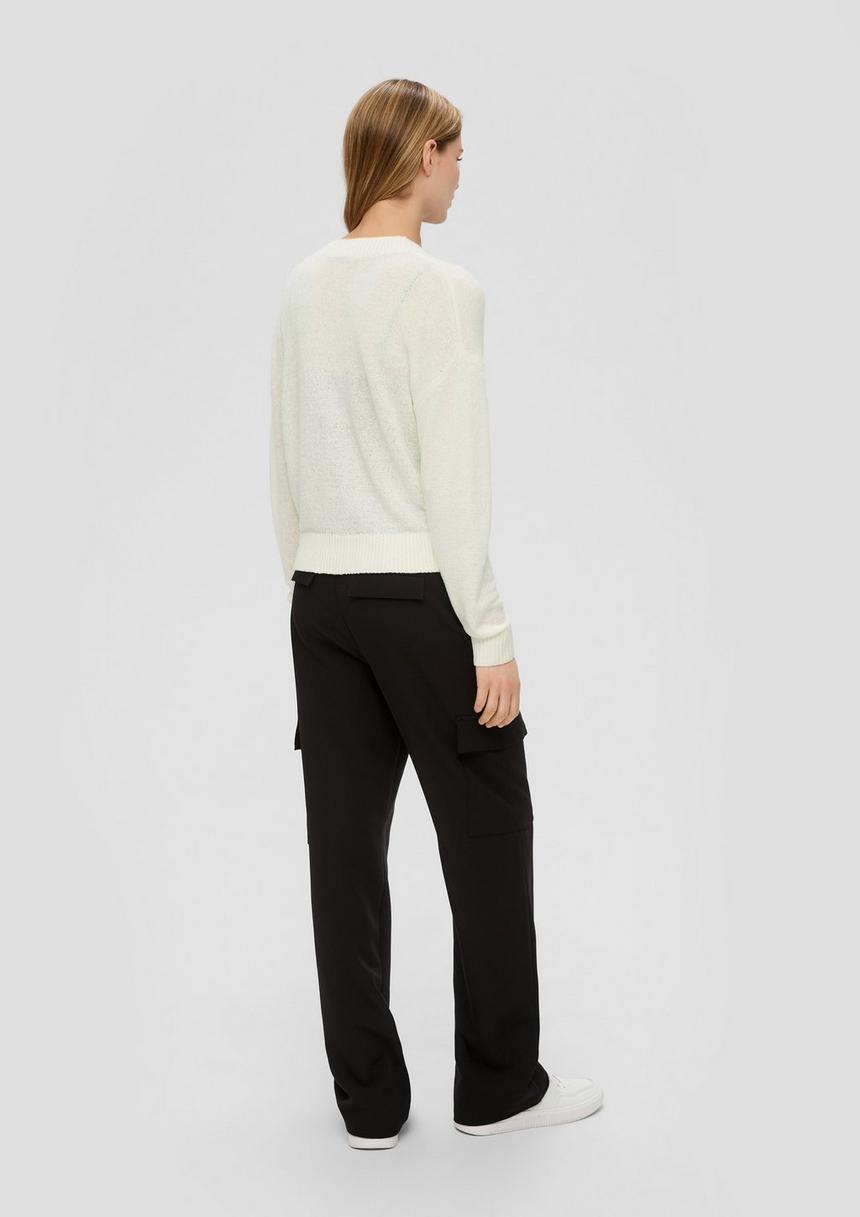 S.Oliver Verkürzte Strickjacke Mit Knöpfen
