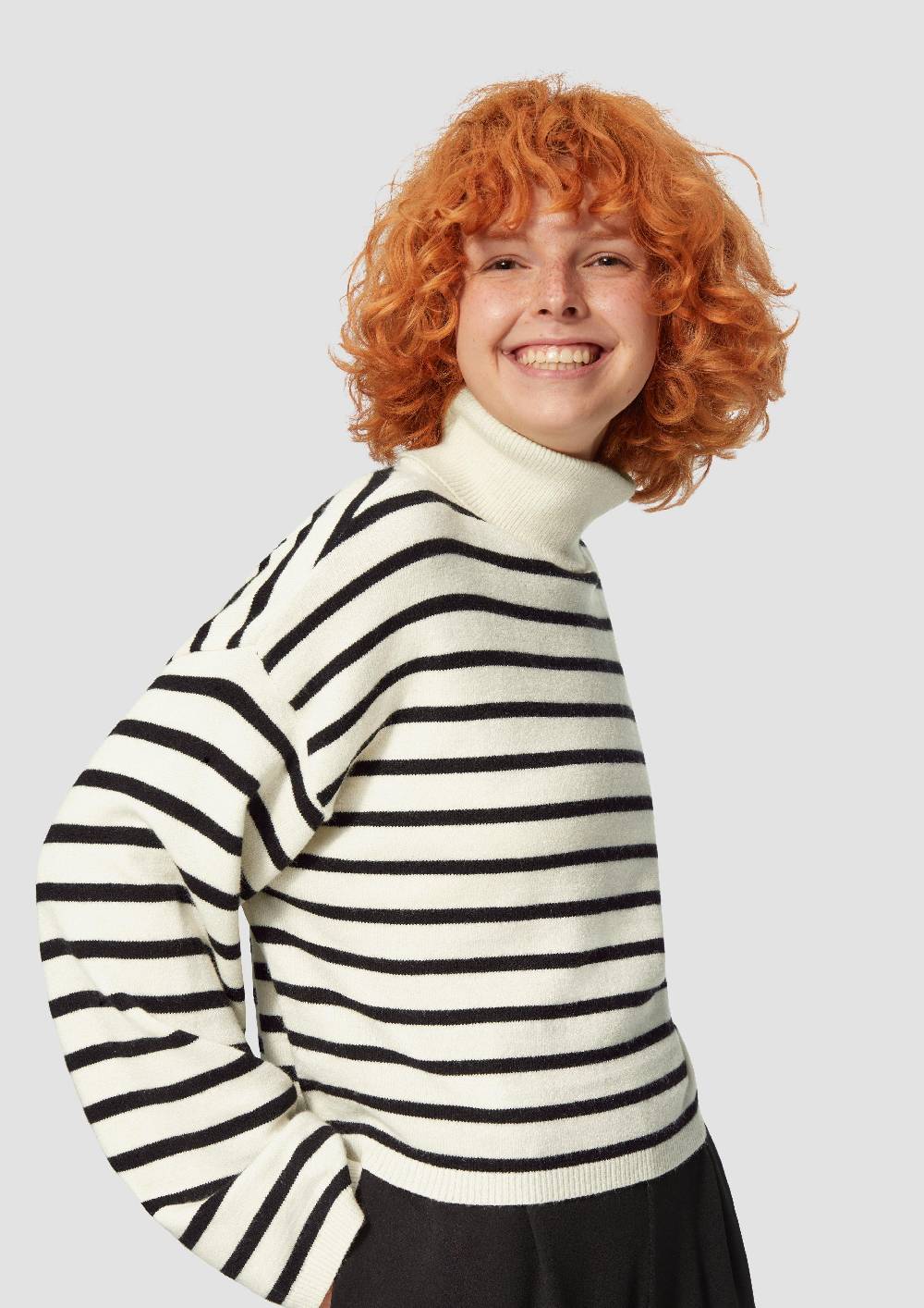 S.Oliver Verkürzter Pullover Aus Viskosemix