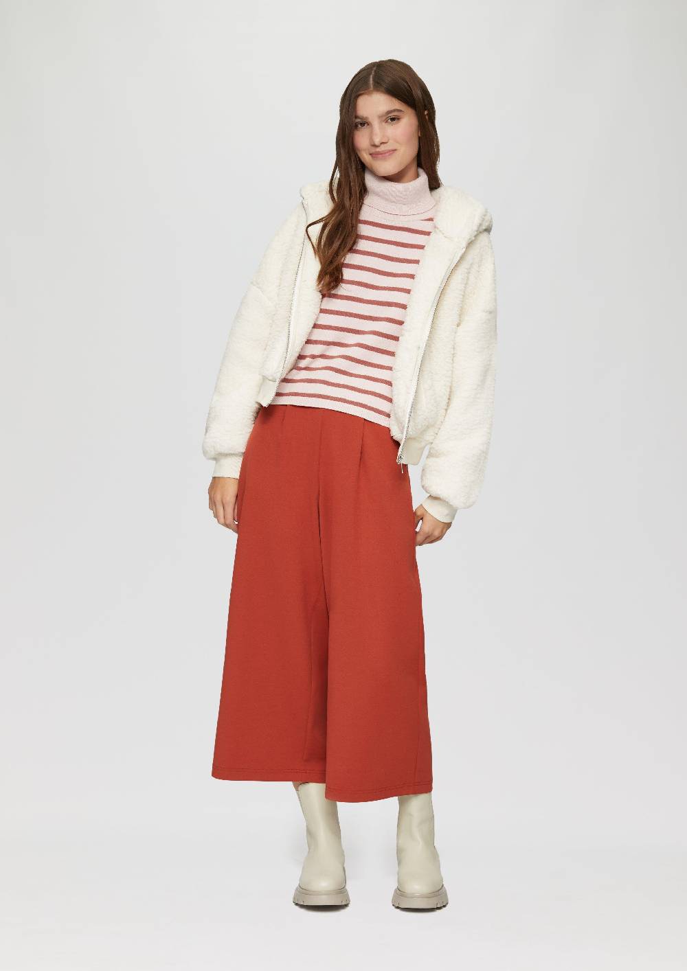 S.Oliver Verkürzter Pullover Aus Viskosemix