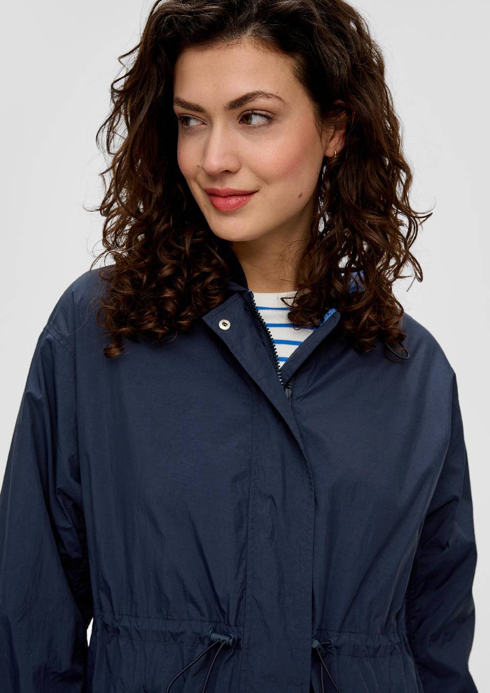 S.Oliver Verstellbarer Parka In Crinkle-Optik
