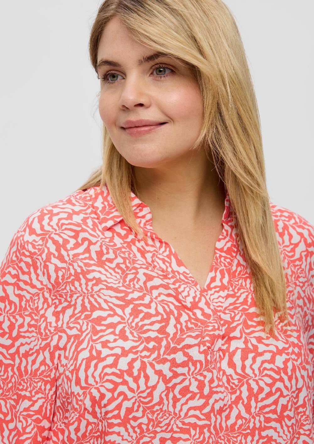 S.Oliver Viskosebluse Mit All-over-Print