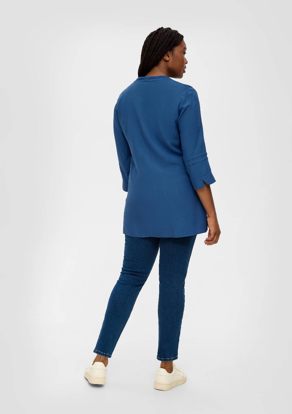 S.Oliver Viskosebluse Mit Biesenfalten