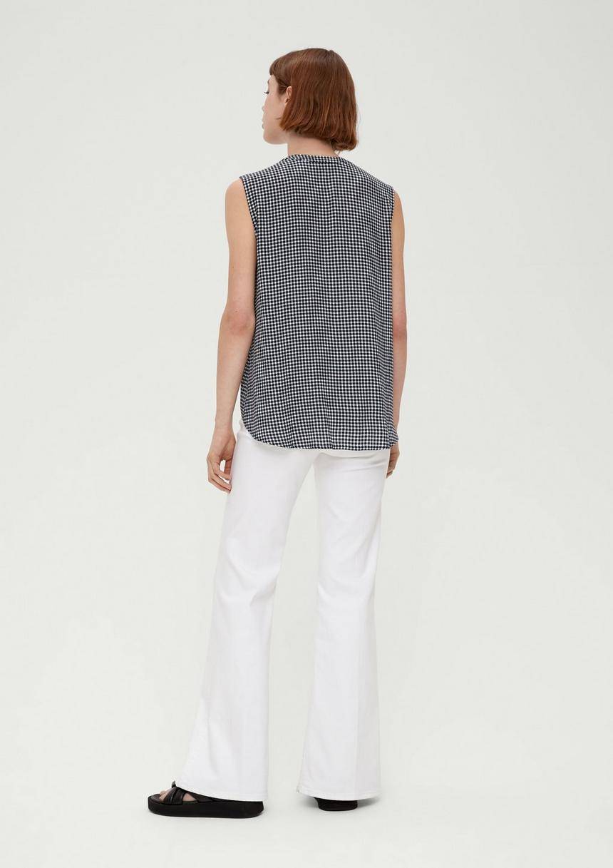 S.Oliver Viskosebluse Mit Crêpestruktur