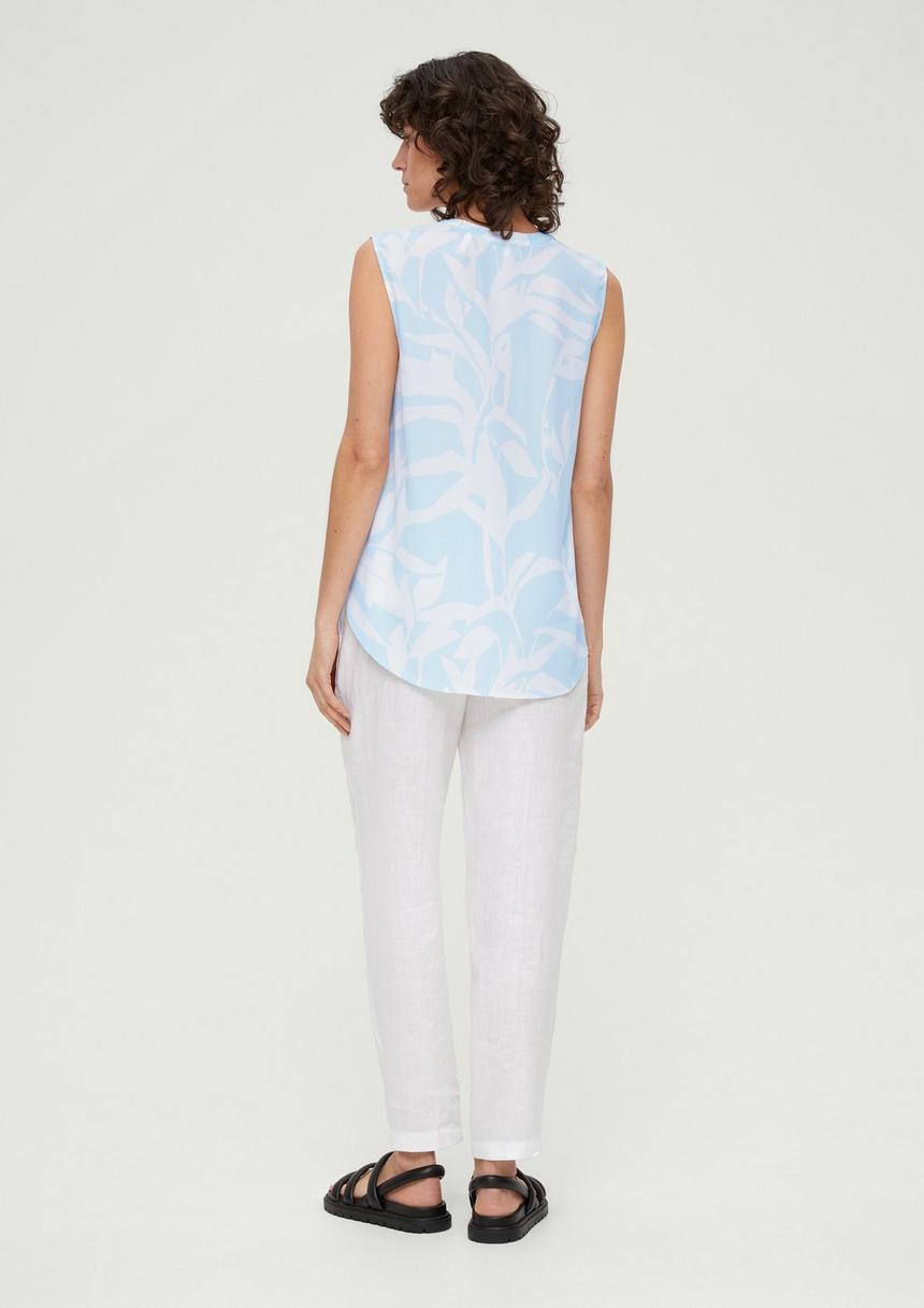 S.Oliver Viskosebluse Mit Crêpestruktur