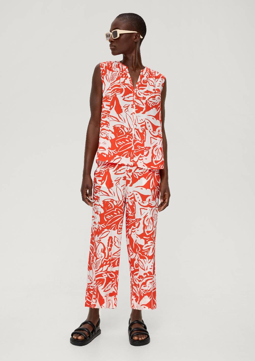 S.Oliver Viskosebluse Mit Raffung