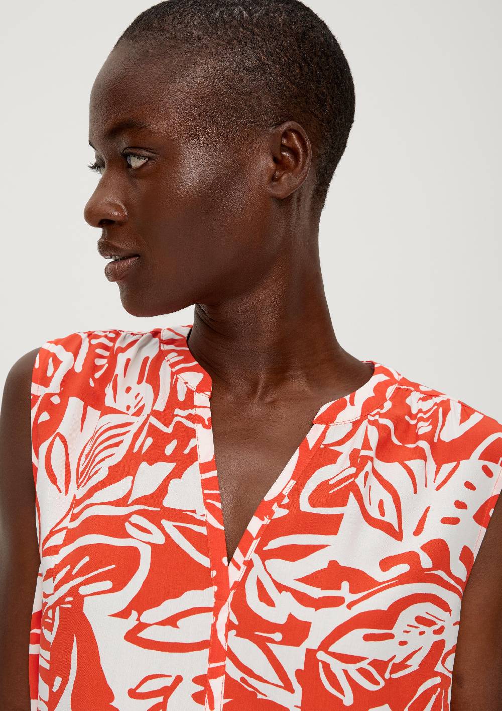 S.Oliver Viskosebluse Mit Raffung