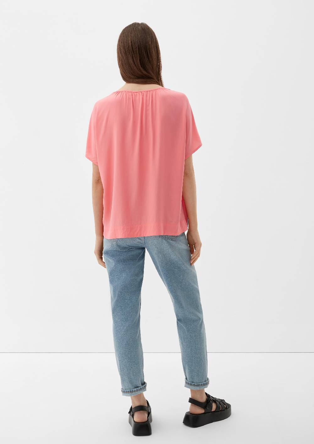 S.Oliver Viskosebluse Mit Raffung