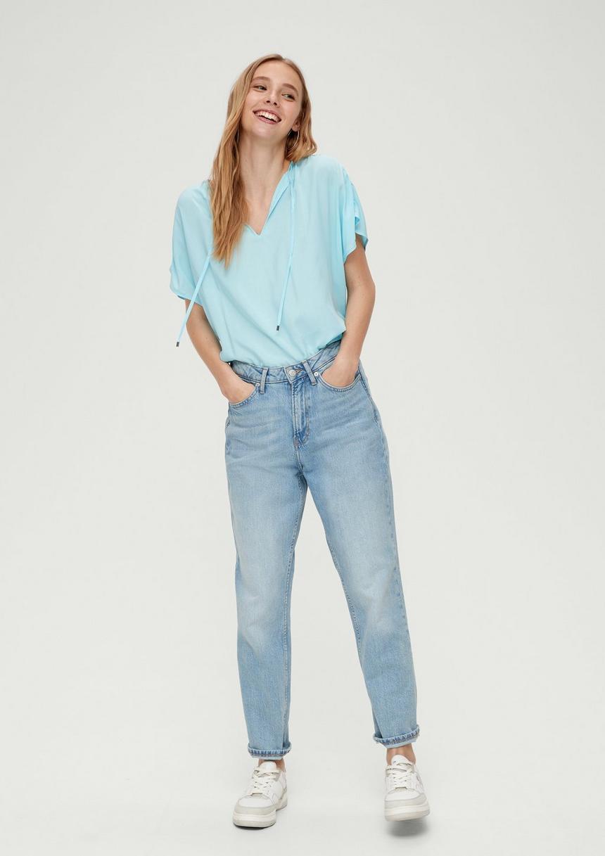 S.Oliver Viskosebluse Mit Raffung
