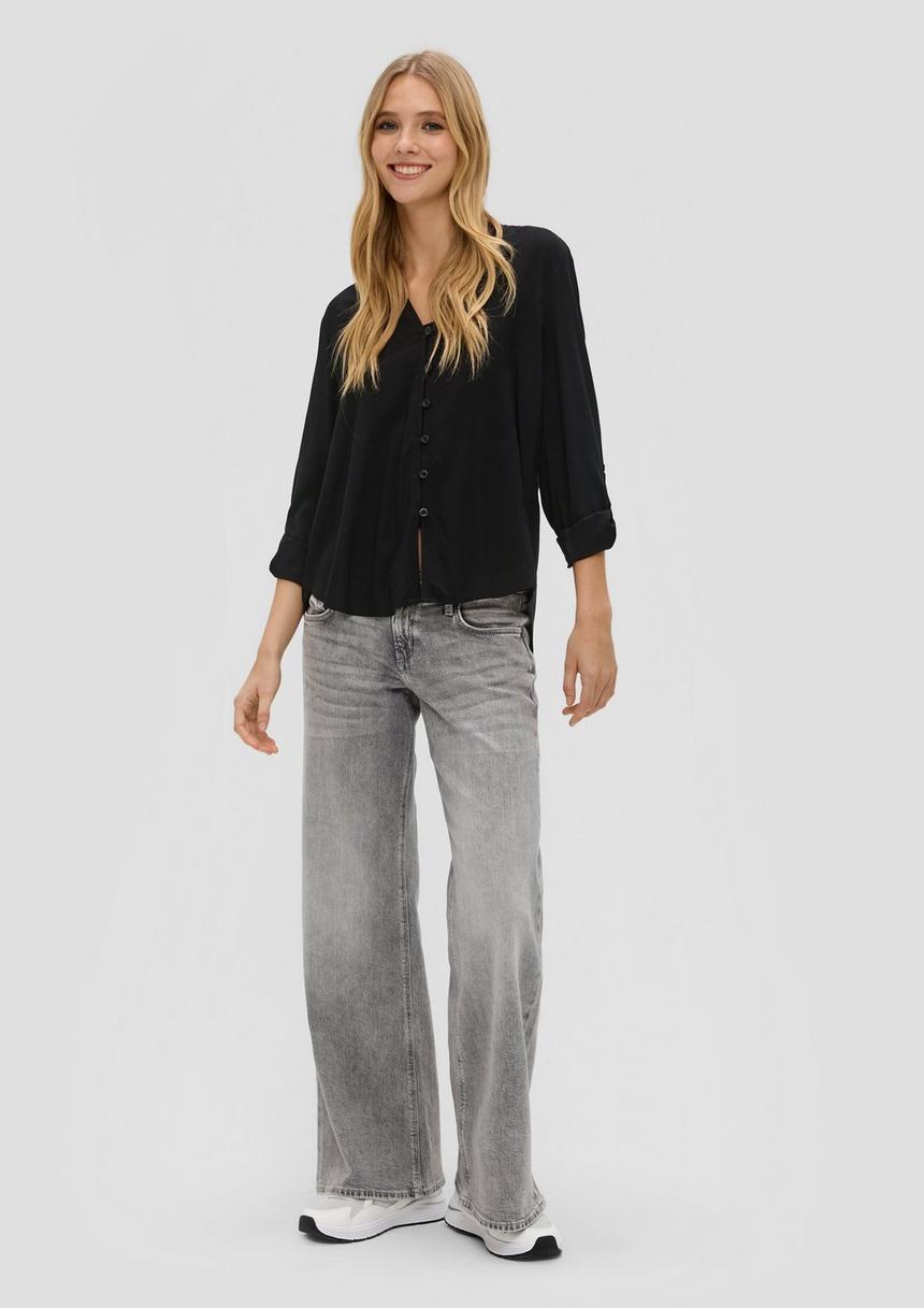 S.Oliver Viskosebluse Mit Turn-up-Funktion