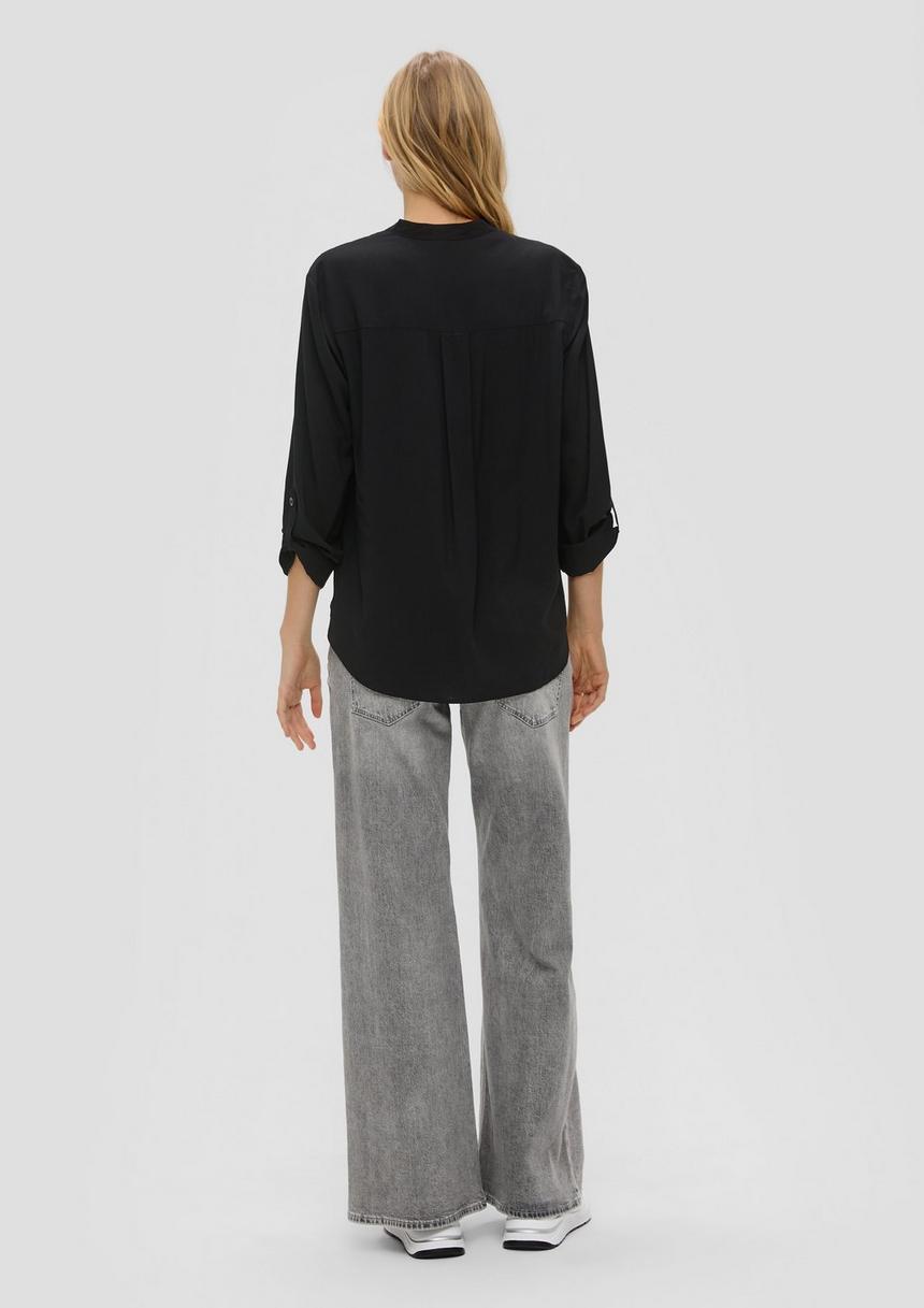 S.Oliver Viskosebluse Mit Turn-up-Funktion