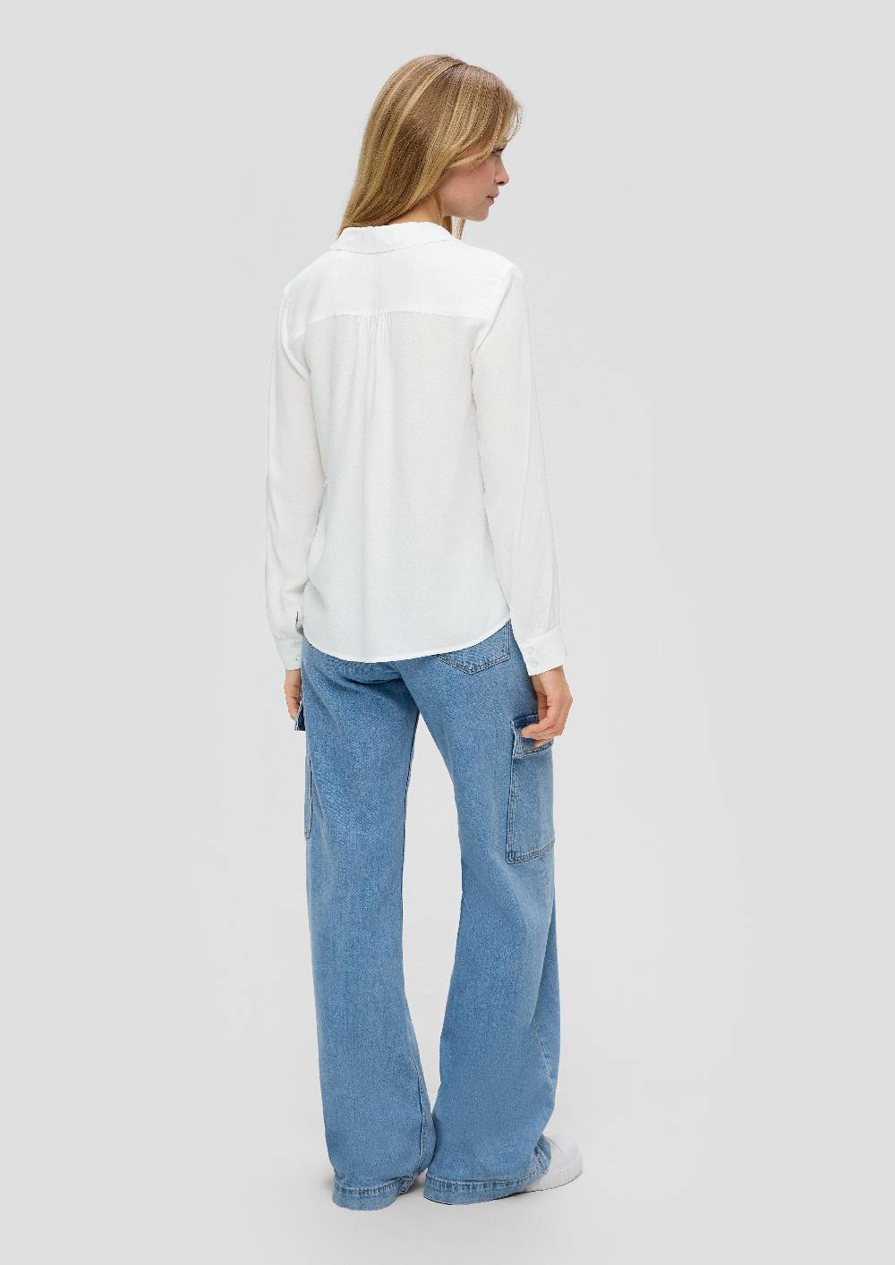 S.Oliver Viskosebluse Mit V-Ausschnitt