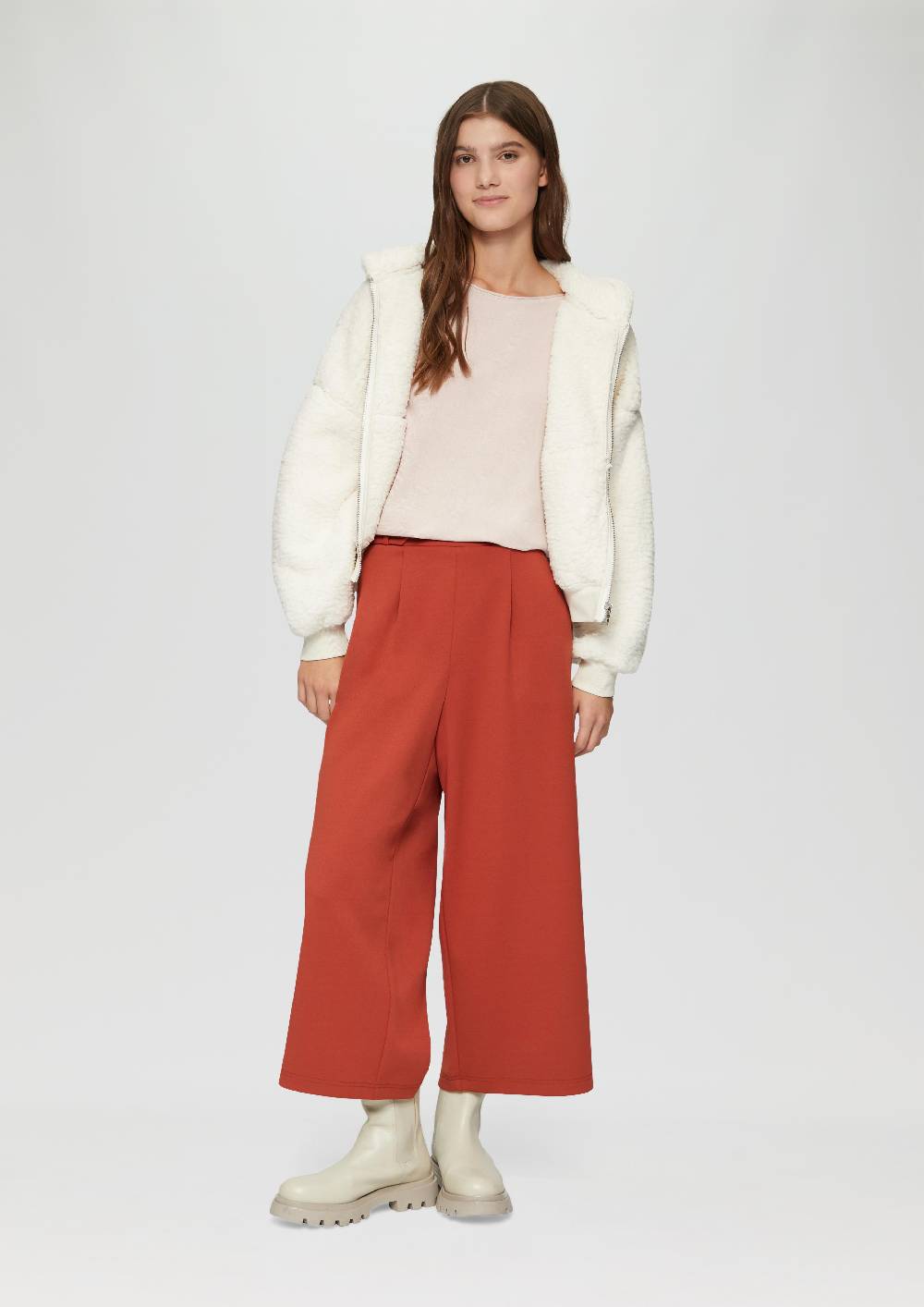 S.Oliver Viskosemix-Pullover Mit Fledermausärmeln