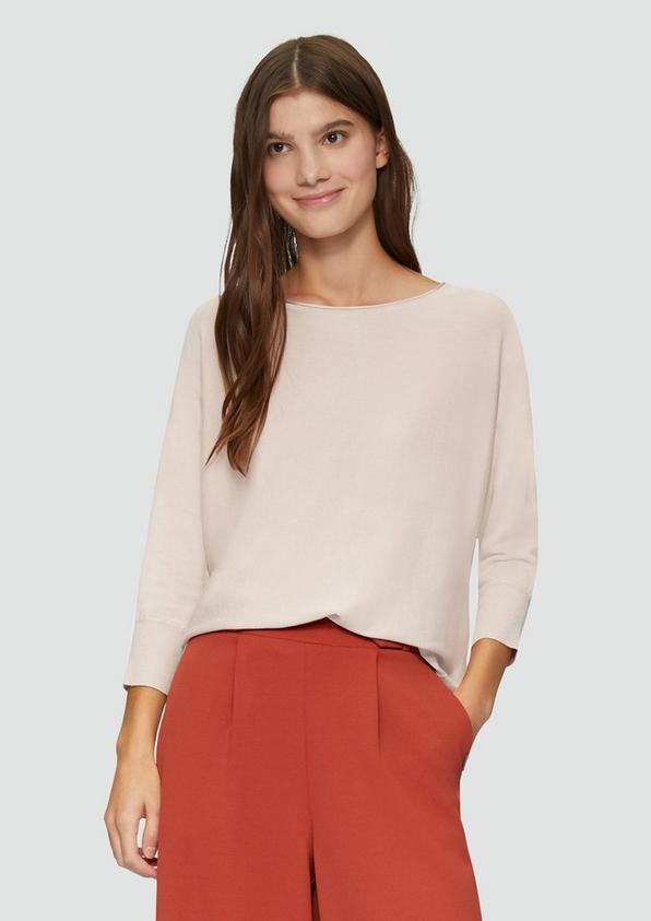 S.Oliver Viskosemix-Pullover mit Fledermausärmeln