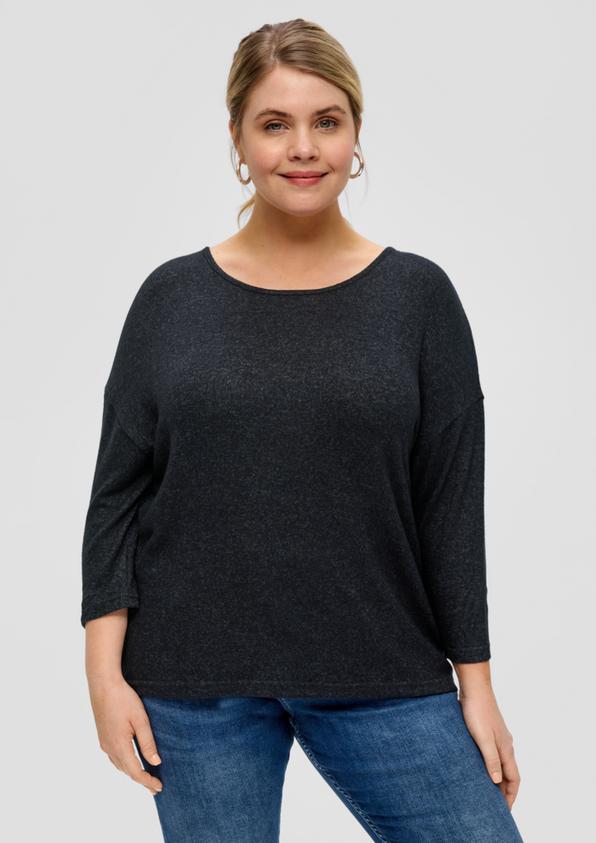 S.Oliver Viskosemixshirt mit 3/4-Ärmeln